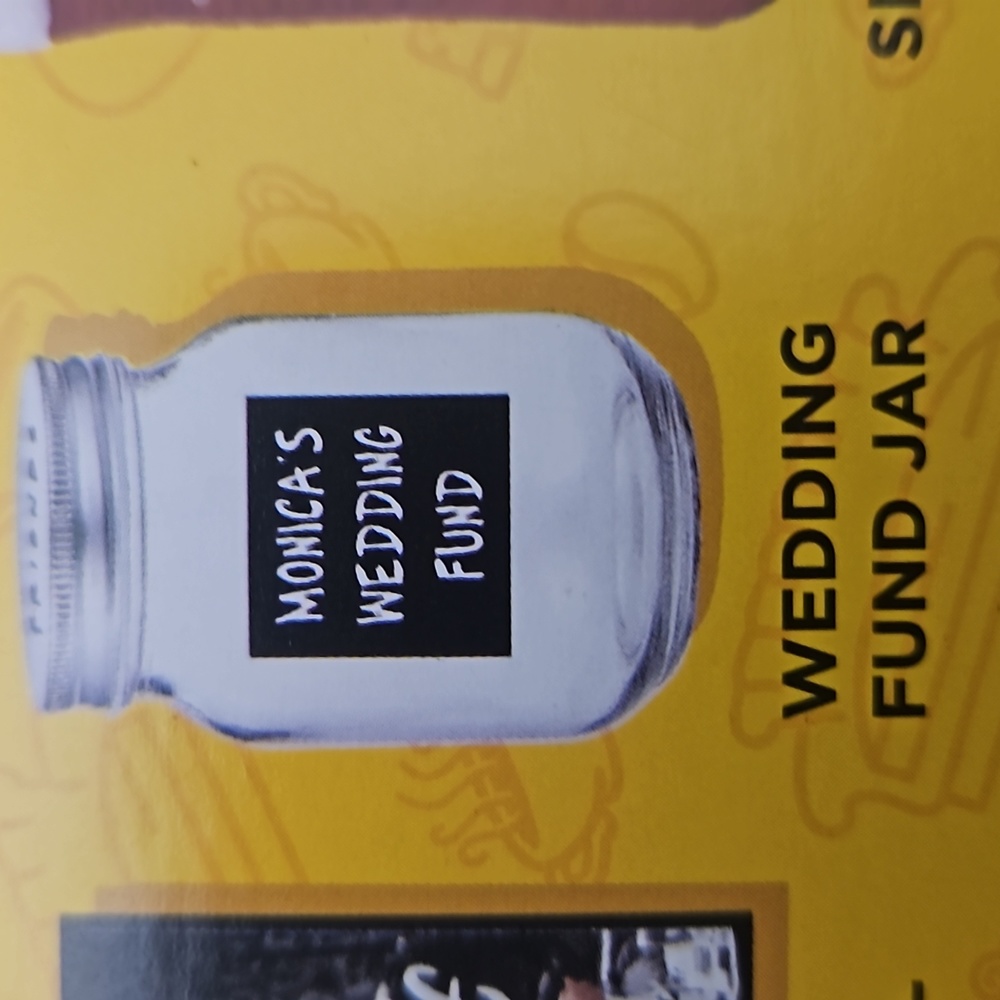 FRIENDS Monica's Wedding Fund Jar
